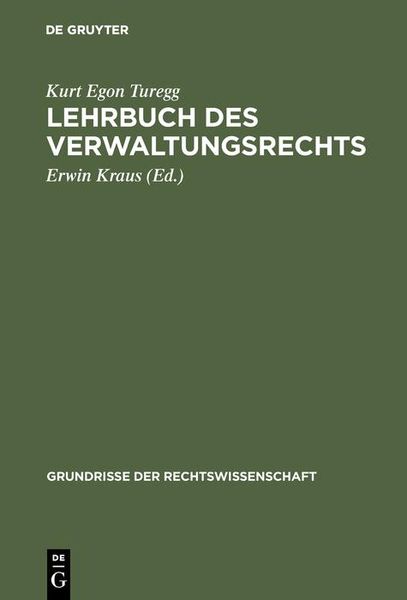 Produktbild: Lehrbuch des Verwaltungsrechts