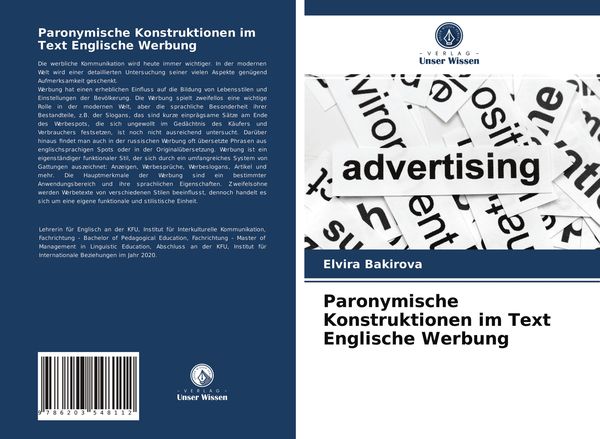 Produktbild: Paronymische Konstruktionen im Text Englische Werbung