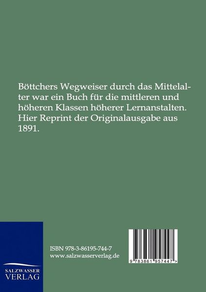 Produktbild: Geschichtlich-geographischer Wegweiser f&uuml;r das Mittelalter und die neuere Zeit