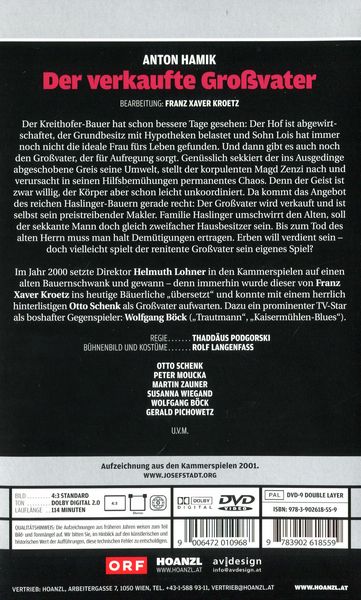 Produktbild: Der verkaufte Grossvater (Anton Hamik) - Edition Josefstadt