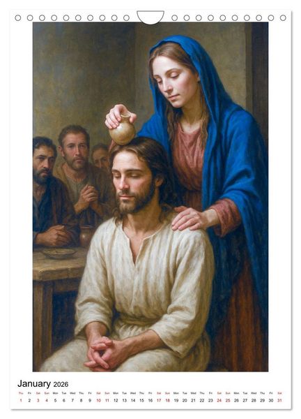 Produktbild: The Way of the Son of Man (Wall Calendar 2026 DIN A4 portrait), CALVENDO 12 Month Wall Calendar