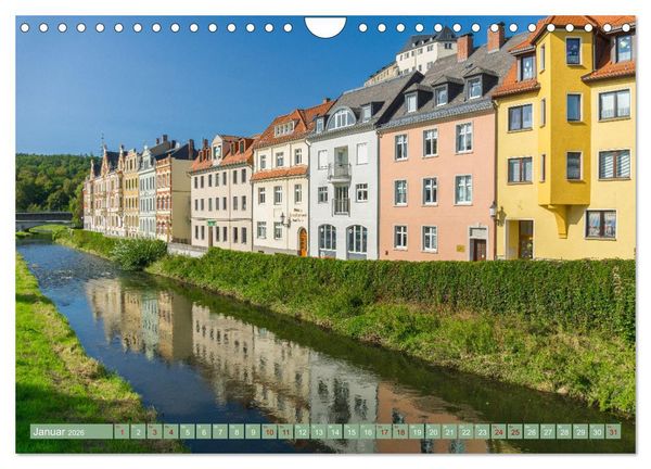 Produktbild: Greiz - Perle an der wei&szlig;en Elster in Th&uuml;ringen (Wandkalender 2026 DIN A4 quer), CALVENDO Monatskalender