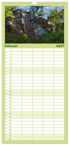 Produktbild: Familienplaner 2027 - Felsenburg Rotenhan mit 5 Spalten (Wandkalender, 21 x 45 cm) CALVENDO