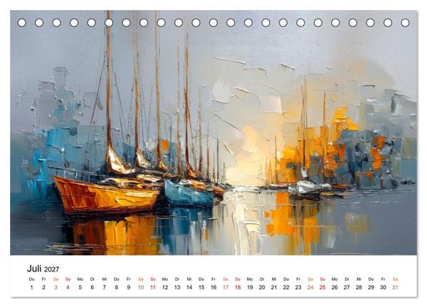 Produktbild: Segeln - Tanz mit dem Wind (Tischkalender 2027 DIN A5 quer), CALVENDO Monatskalender