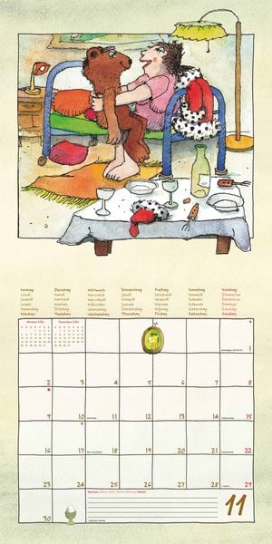 Produktbild: Janosch 2026 - Broschürenkalender 30x30 cm (30x60 geöffnet) - Kalender mit Platz für Notizen - inkl. Poster - Bildkalender - Wandplaner - Wandkalender