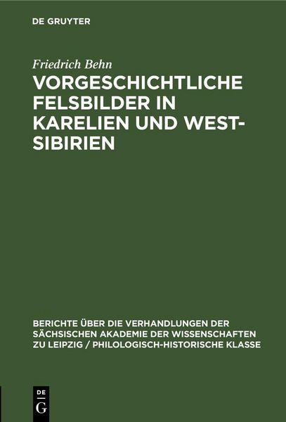 Produktbild: Vorgeschichtliche Felsbilder in Karelien und West- Sibirien