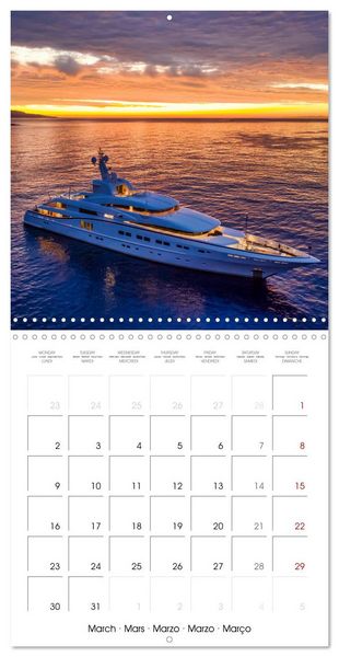 Produktbild: SUPERYACHTS (Wall Calendar 2026 12 &times; 12 Inch) CALVENDO 12 Month Wall Calendar