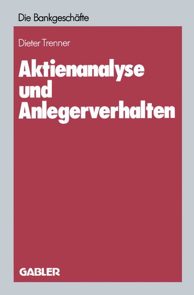 Produktbild: Aktienanalyse und Anlegerverhalten