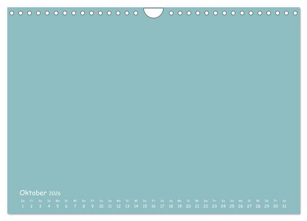 Produktbild: Regenbogen Kinder Bastelkalender - Zum Selbstgestalten - DIY Kreativ-Kalender (Wandkalender 2026 DIN A4 quer), CALVENDO Monatskalender