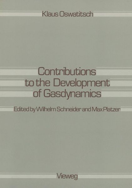 Produktbild: Contributions to the Development of Gasdynamics