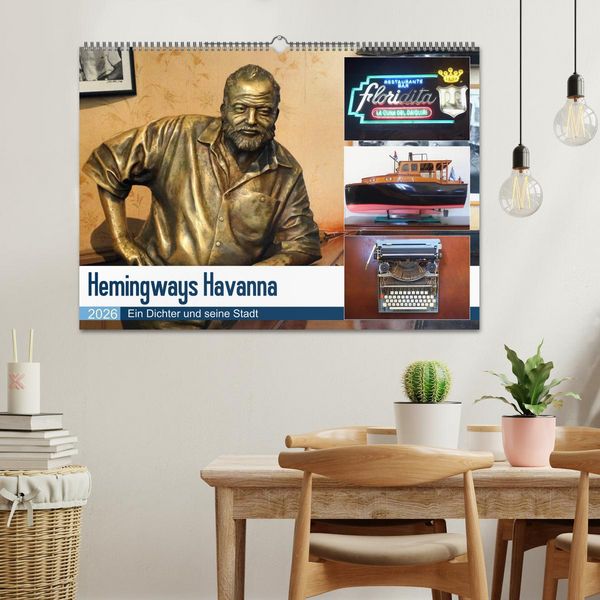 Produktbild: Hemingways Havanna - Ein Dichter und seine Stadt (Wandkalender 2026 DIN A2 quer), CALVENDO Monatskalender