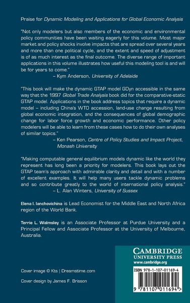 Produktbild: Dynamic Modeling and Applications for Global Economic Analysis