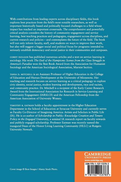 Produktbild: The Cambridge Handbook of Service Learning and Community Engagement