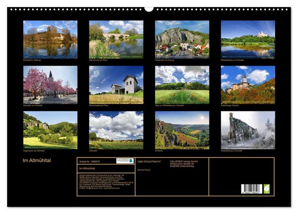 Produktbild: Im Altm&uuml;hltal (Wandkalender 2026 DIN A2 quer), CALVENDO Monatskalender