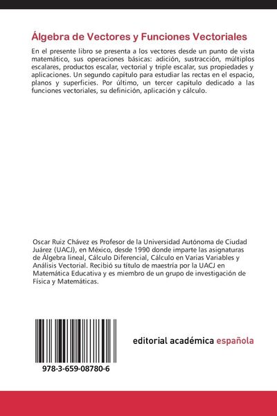 Produktbild: &Aacute;lgebra de Vectores y Funciones Vectoriales