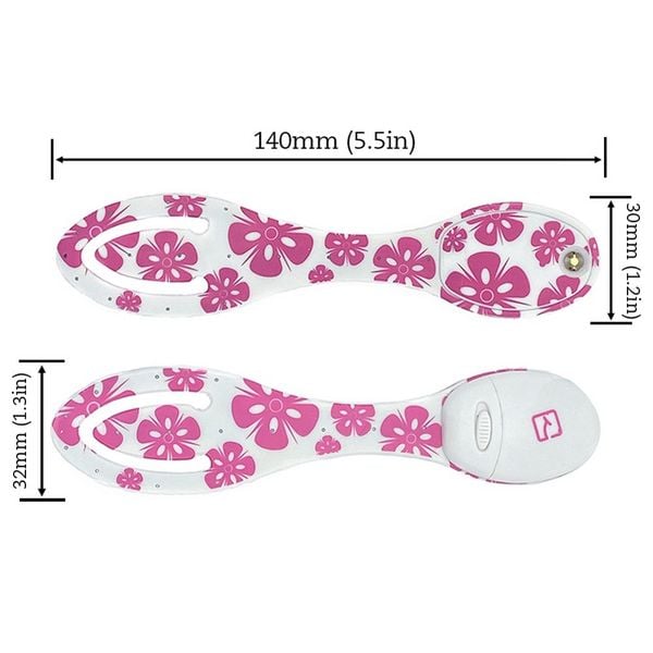 Produktbild: Flexilight Leselicht Pink Flowers &ndash; Wei&szlig;es 2-in-1 LED-Leselicht