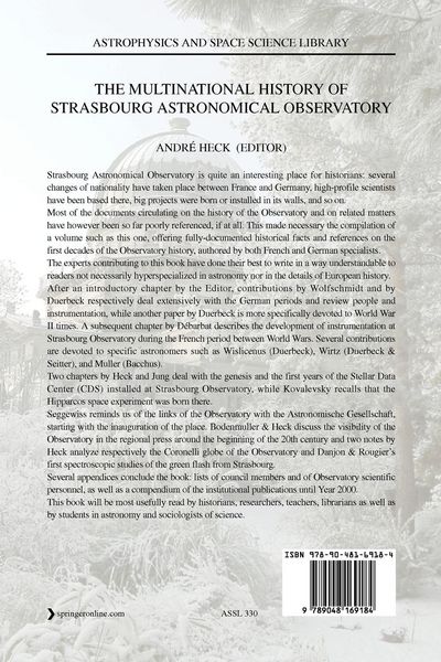 Produktbild: The Multinational History of Strasbourg Astronomical Observatory