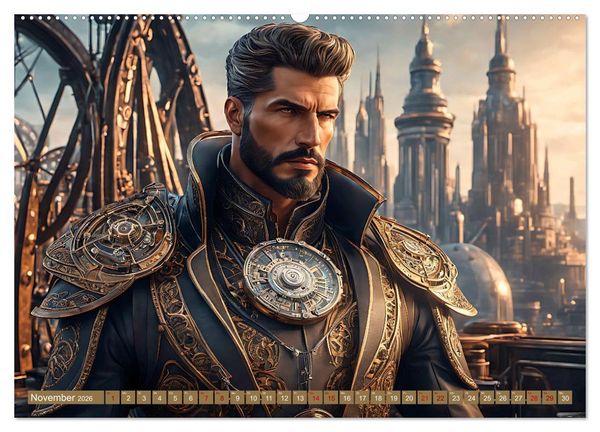 Produktbild: Steampunk - Mensch und Maschine (Wandkalender 2026 DIN A2 quer), CALVENDO Monatskalender