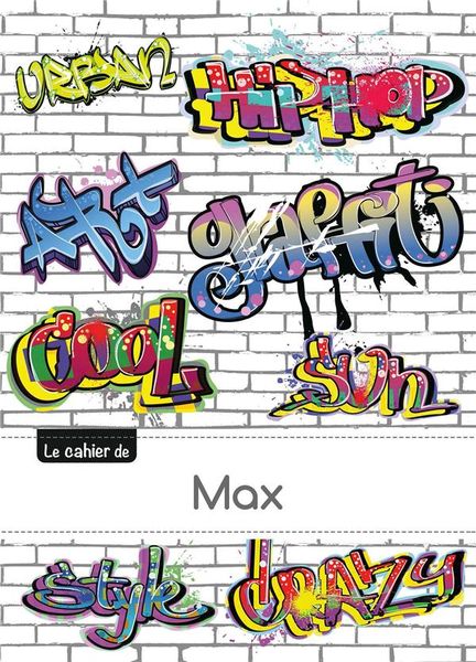 Produktbild: Carnet max ptscx,96p,a5 graffiti