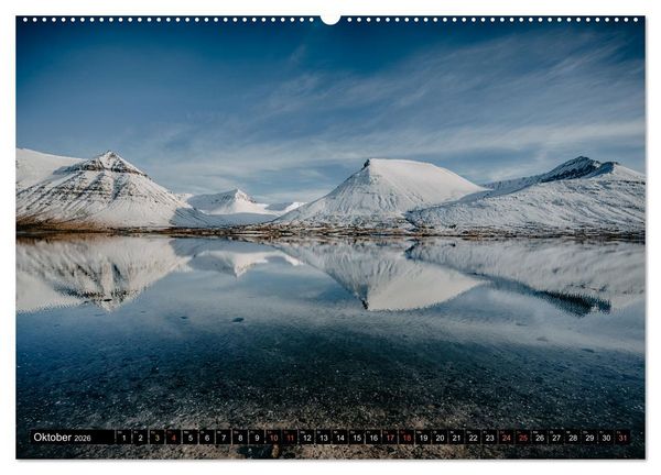 Produktbild: Island - Rundreise im Oktober (hochwertiger Premium Wandkalender 2026 DIN A2 quer), Kunstdruck in Hochglanz