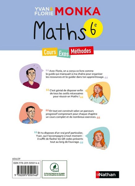 Produktbild: Maths 6e : cours, exos, m&eacute;thodes
