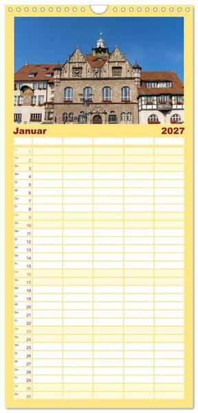 Produktbild: Familienplaner 2027 - Bergisch Gladbach mit 5 Spalten (Wandkalender, 21 x 45 cm) CALVENDO
