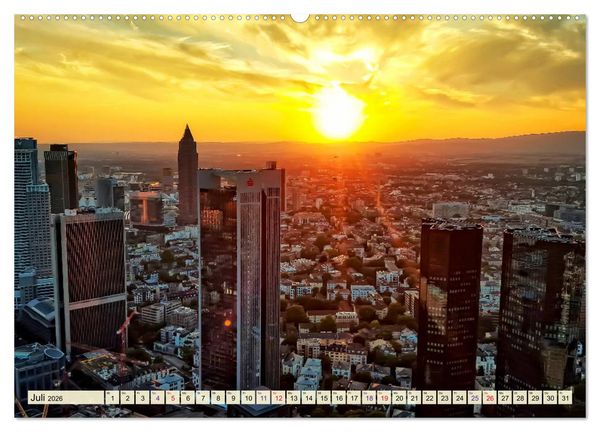 Produktbild: Frankfurt - meine Stadt mit viel Herz (hochwertiger Premium Wandkalender 2026 DIN A2 quer), Kunstdruck in Hochglanz