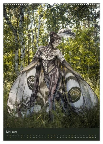 Produktbild: Bodypainting Adventures - Farbe auf nackter Haut (hochwertiger Premium Wandkalender 2027 DIN A2 hoch), Kunstdruck in Hochglanz