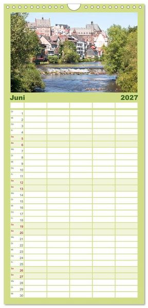 Produktbild: Familienplaner 2027 - Sehnsuchtsziel Lahn mit 5 Spalten (Wandkalender, 21 x 45 cm) CALVENDO