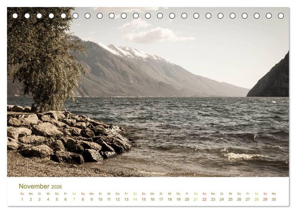 Produktbild: GARDASEE - das Nordufer (Tischkalender 2026 DIN A5 quer), CALVENDO Monatskalender