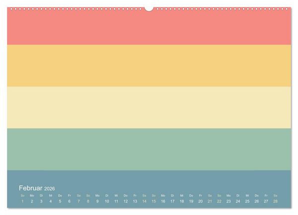 Produktbild: 70er Jahre Bastelkalender - DIY Kreativ-Kalender zum Selbstgestalten (hochwertiger Premium Wandkalender 2026 DIN A2 quer), Kunstdruck in Hochglanz