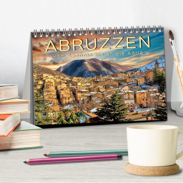 Produktbild: Abruzzen, vom Apennin bis an die Adria (Tischkalender 2026 DIN A5 quer), CALVENDO Monatskalender