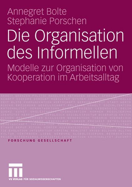 Produktbild: Die Organisation des Informellen