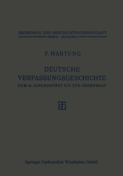 Produktbild: Deutsche Verfassungsgeschichte vom 15. Jahrhundert bis zur Gegenwart