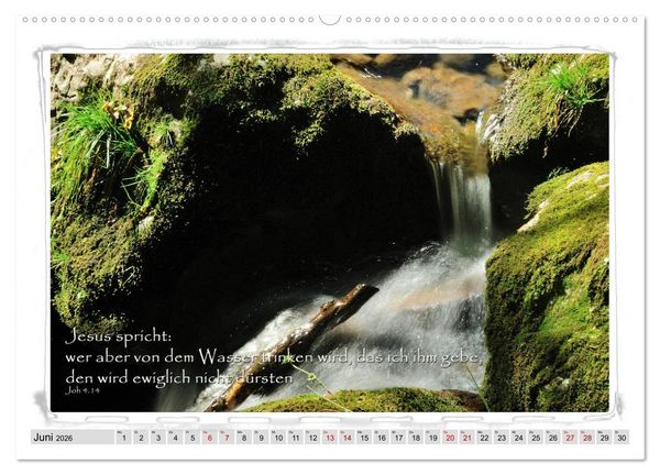 Produktbild: Biblische Spr&uuml;che und Verse (hochwertiger Premium Wandkalender 2026 DIN A2 quer), Kunstdruck in Hochglanz