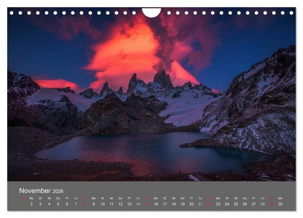 Produktbild: Patagonien-Land der Extreme (Wandkalender 2026 DIN A4 quer), CALVENDO Monatskalender
