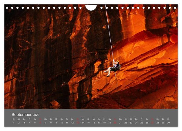 Produktbild: Bergsteigen - Extremsport am Limit (Wandkalender 2026 DIN A4 quer), CALVENDO Monatskalender