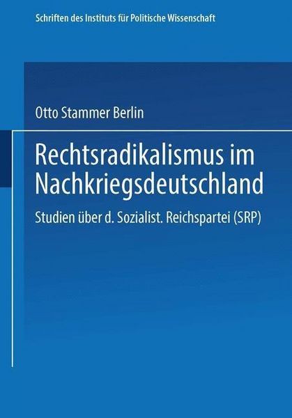 Produktbild: Rechtsradikalismus im Nachkriegsdeutschland