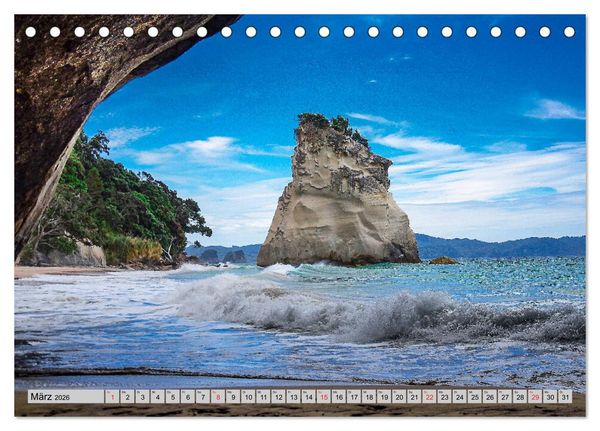 Produktbild: Blickpunkte Neuseeland (Tischkalender 2026 DIN A5 quer), CALVENDO Monatskalender