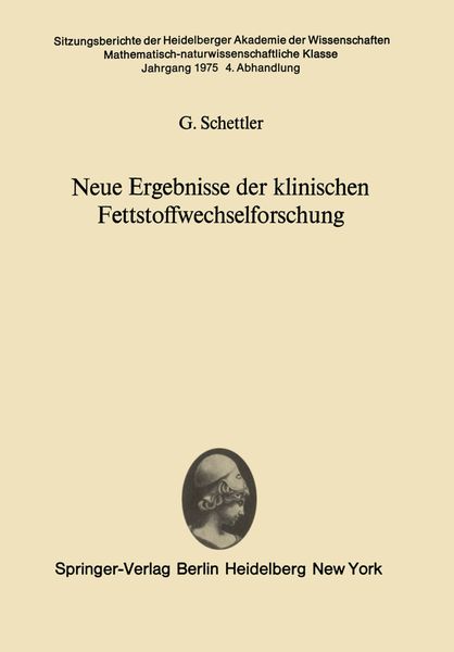 Produktbild: Neue Ergebnisse der klinischen Fettstoffwechselforschung