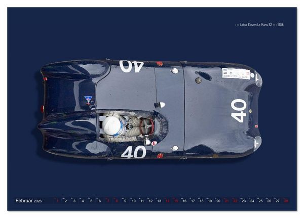 Produktbild: Two-Seater Racing Cars 1950-1960 (Tischkalender 2026 DIN A5 quer), CALVENDO Monatskalender