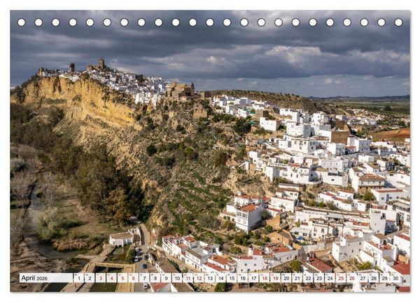 Produktbild: Andalusiens weisse D&ouml;rfer (Tischkalender 2026 DIN A5 quer), CALVENDO Monatskalender