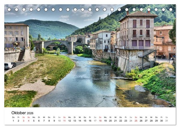 Produktbild: Frankreich- St&auml;dte und D&ouml;rfer des Languedoc-Roussillon (Tischkalender 2026 DIN A5 quer), CALVENDO Monatskalender