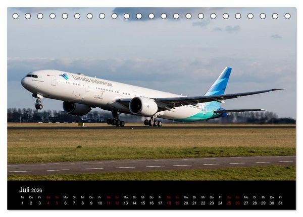 Produktbild: Leidenschaft Flugzeuge (Tischkalender 2026 DIN A5 quer), CALVENDO Monatskalender