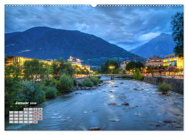 Produktbild: Meraner Land: alpin-mediterranes Lebensgef&uuml;hl (hochwertiger Premium Wandkalender 2026 DIN A2 quer), Kunstdruck in Hochglanz