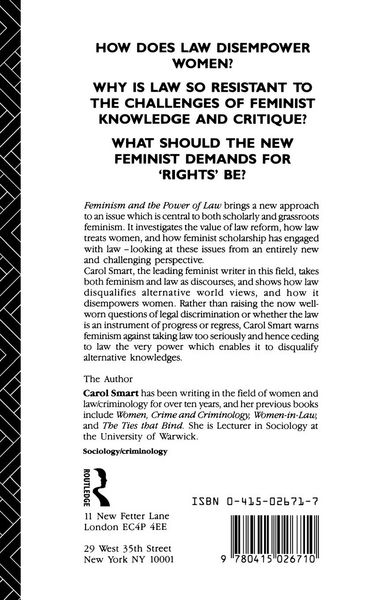 Produktbild: Feminism and the Power of Law