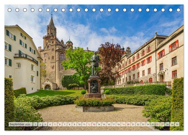 Produktbild: Sigmaringen Impressionen (Tischkalender 2026 DIN A5 quer), CALVENDO Monatskalender