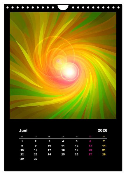 Produktbild: Energie-Spiralen 2026 (Wandkalender 2026 DIN A4 hoch), CALVENDO Monatskalender