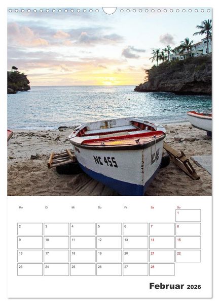 Produktbild: Curacao - Terminplaner (Wandkalender 2026 DIN A3 hoch), CALVENDO Monatskalender