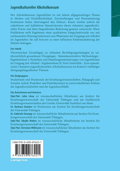 Produktbild: Jugendkultureller Alkoholkonsum